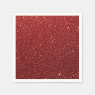 Roter Glitter Serviette
