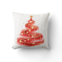 Roter Glitter-Swirbel-Weihnachtsbaum
