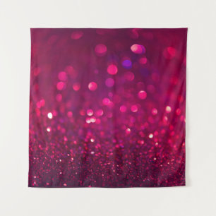 Roter Glitzer: Abstrakt Bokeh Wandteppich