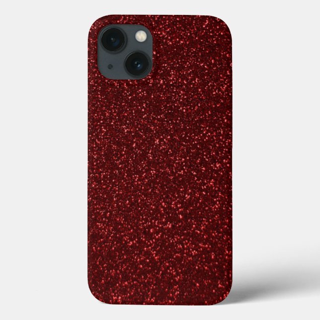 Roter Glitzer Case-Mate iPhone Hülle (Rückseite)