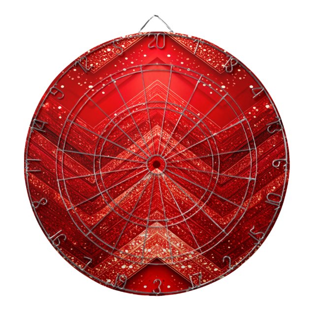 Roter Glitzer Decorative Dartboard Dartscheibe (vorne)