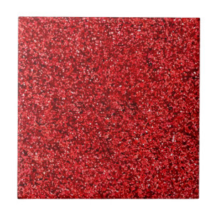 Roter Glitzer Fliese