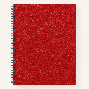 Roter Glitzer, Funkelnd, Glitzer Hintergrund Notizbuch