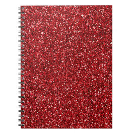 Roter Glitzer Glitz Notizblock