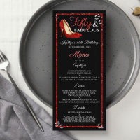 Roter Glitzer High Heels | 50 & Fabulous Geburtsta