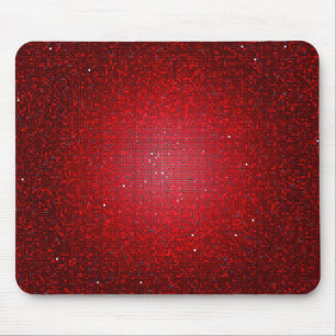 Roter Glitzer Sequin der Disco Personalisiert Mous Mousepad