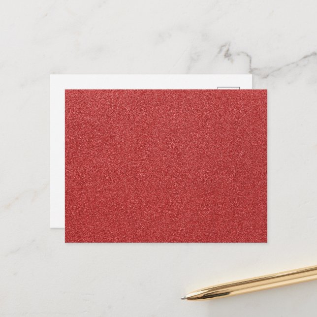 Roter Glitzer, Sparkle, Hintergrund des Glitzer Postkarte (Vorderseite/Rückseite Beispiel)