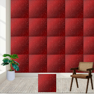 Roter Glitzer Sparkle Keramik Tile Fliese