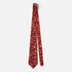 Roter Glitzer und glisten Krawatte