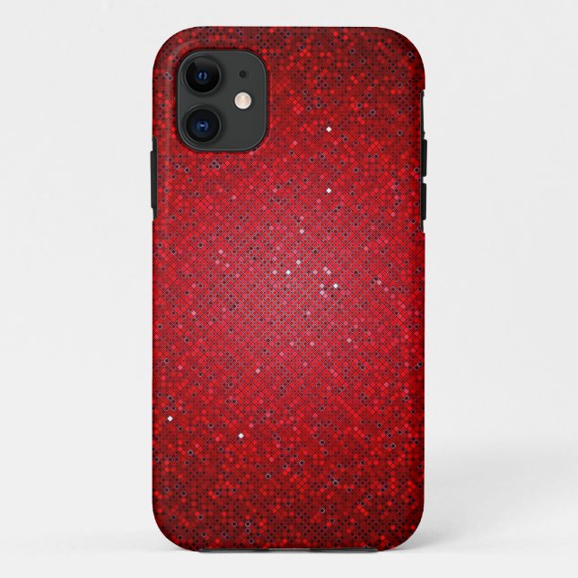 Roter GlitzerSequin iPhone 5 Kamerad Tough™ Kasten Case-Mate iPhone Hülle (Rückseite)