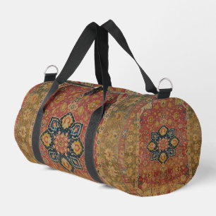 Roter Gold Kashan Teppich Persisch Asiatisch Duffle Bag