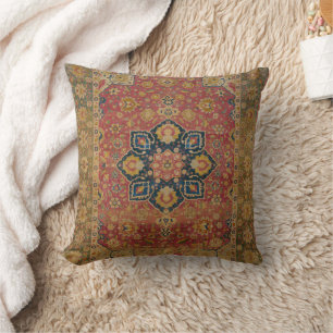 Roter Gold Kashan Teppich Persisch Asiatisch Kissen
