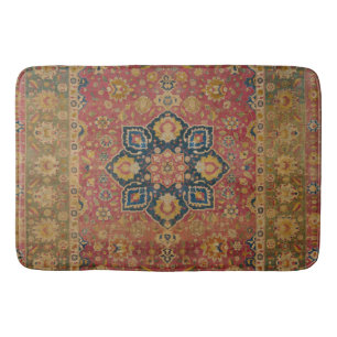 Roter Gold Kashan Teppich Persischer Asiatischer Badematte