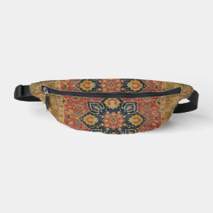 Roter Gold Kashan Teppich Persischer Asiatischer Bauchtasche