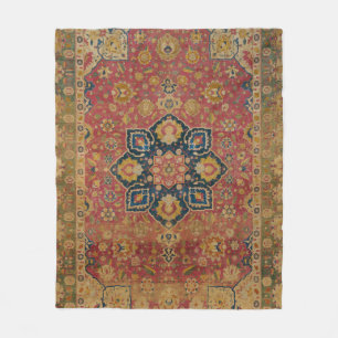 Roter Gold Kashan Teppich Persischer Asiatischer Fleecedecke