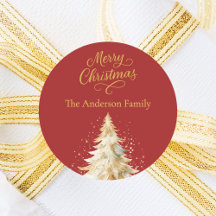 Roter Goldbaum Weihnachten