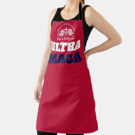 Roter Gott Familie Land Freiheit ULTRA MAGA Schürze