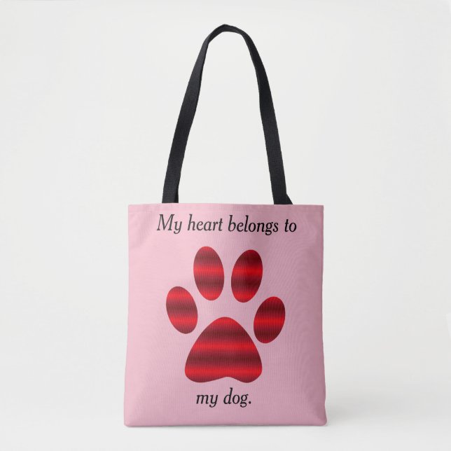 Roter Gradient Paw Print (Vorderseite)