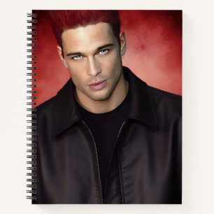 Roter Gravity Notizblock Notizbuch