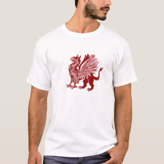 Roter Greif - mittelalterlicher Entwurf T-Shirt