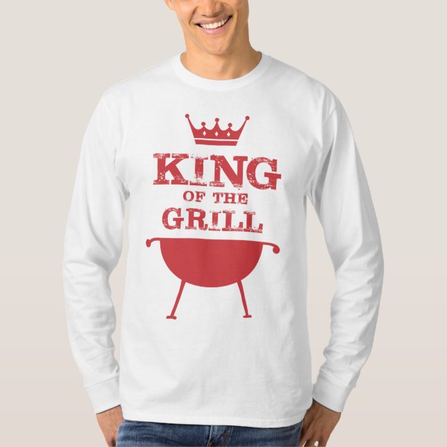 Roter Grillkönig T-Shirt (Vorderseite)
