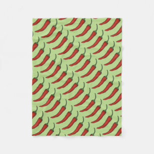 Roter grüner Chili Chile Pfeffer Gemüsepflanze Fei Fleecedecke