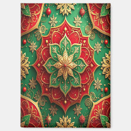 Roter grüner dekorativer Weihnachts-Feiertagsmagne Magnet
