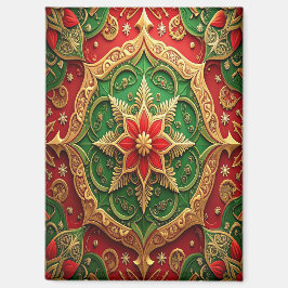 Roter grüner dekorativer Weihnachts-Feiertagsmagne Magnet
