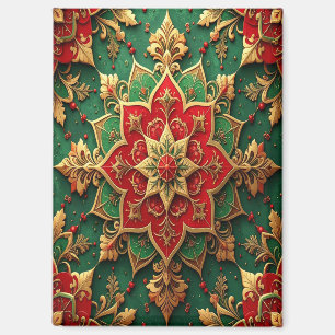 Roter grüner dekorativer Weihnachts-Feiertagsmagne Magnet