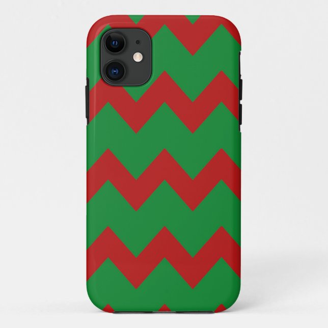 Roter grüner Sparren-Kasten Case-Mate iPhone Hülle (Rückseite)
