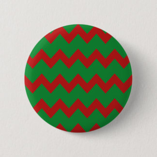 Roter grüner Sparren-Knopf Button