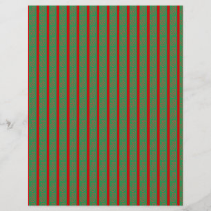 Roter grüner Weihnachtsstrumpf auf grünem Rot Briefbogen
