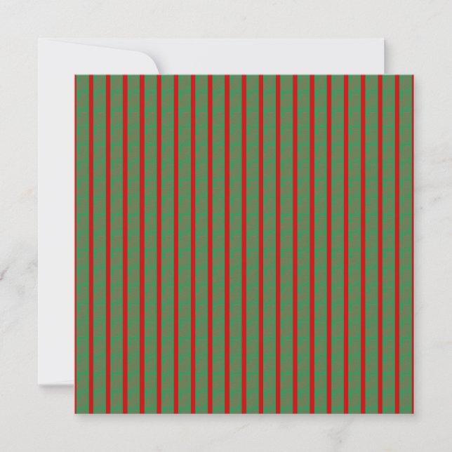 Roter grüner Weihnachtsstrumpf  Save The Date (Vorderseite)
