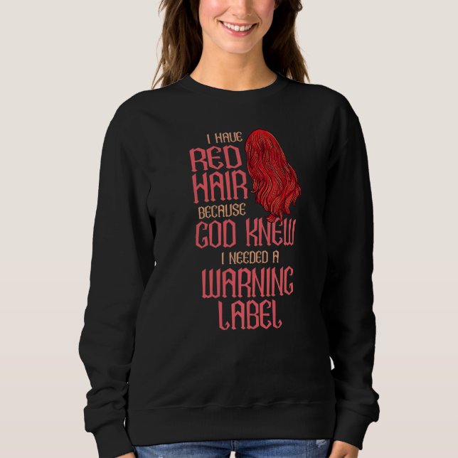 Roter Haahaar Rotkopf Sweatshirt (Vorderseite)