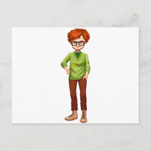 Roter Haar Postkarte