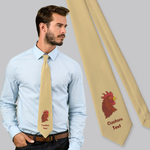 Roter Hahnkopf Krawatte