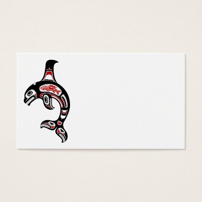 Roter Haida Spirit Killer Whale (Vorderseite)