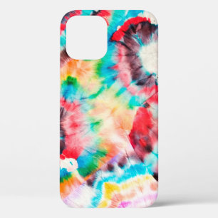 Roter Harter Grunge. Shibori-Muster. Goldener Pins Case-Mate iPhone Hülle
