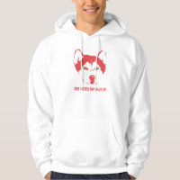 Roter heiserer Revolutions-WeißHoodie