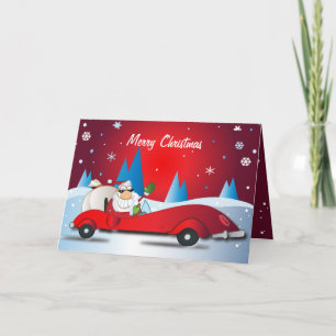 Roter heiß feiertagskarte