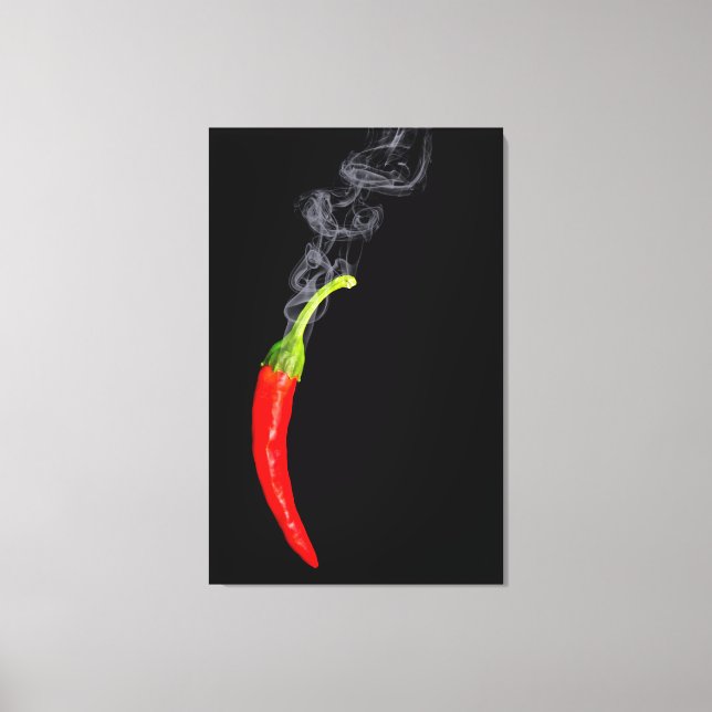 Roter heißer Chili Pepper Leinwand (Vorderseite)