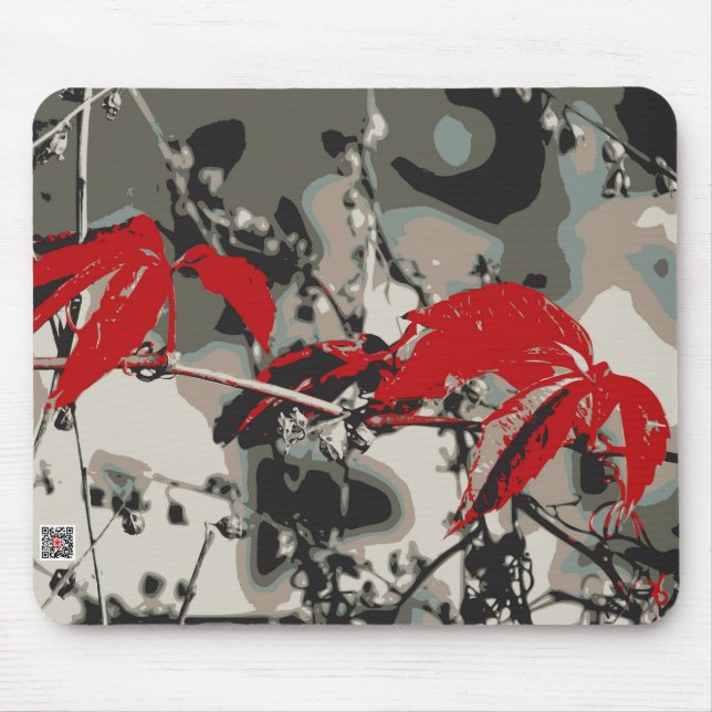 Roter Herbst Mousepad (Vorne)