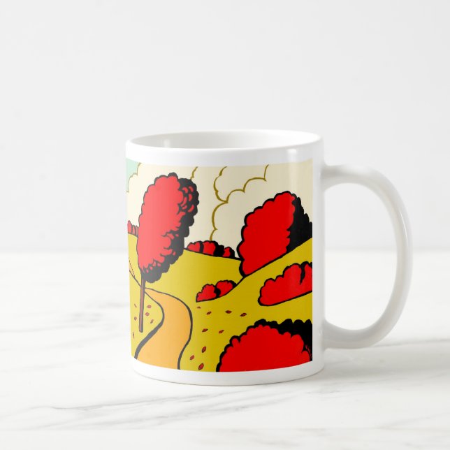Roter Herbst Tasse (Rechts)