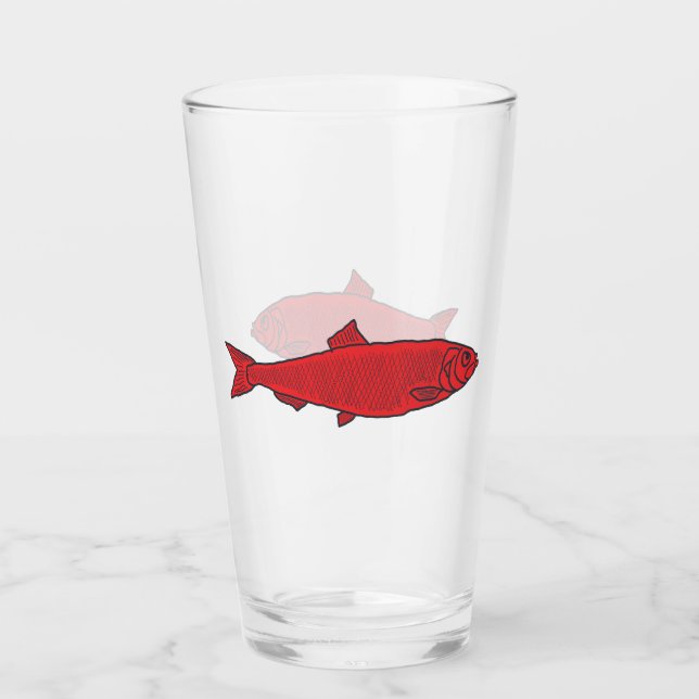 Roter Hering Glas (Vorderseite)
