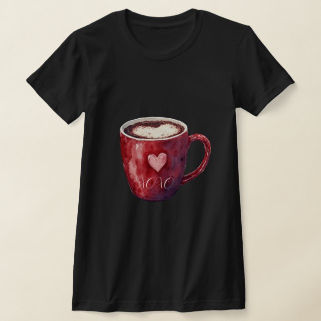 Roter Herz Cup  T-Shirt (Ablage )