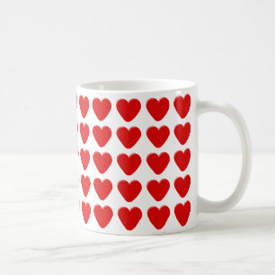 Roter Herz-Entwurf Tasse