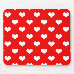 Roter Herz-Liebes-Design  Mousepad