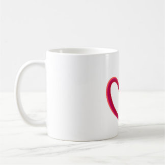 Roter Herz Liebestasse Kaffeetasse