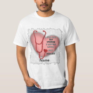 Roter Herz RN examinierte Krankenschwester T-Shirt