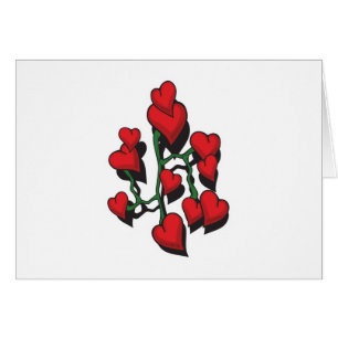 Roter Herz-Tattoo-Entwurf
